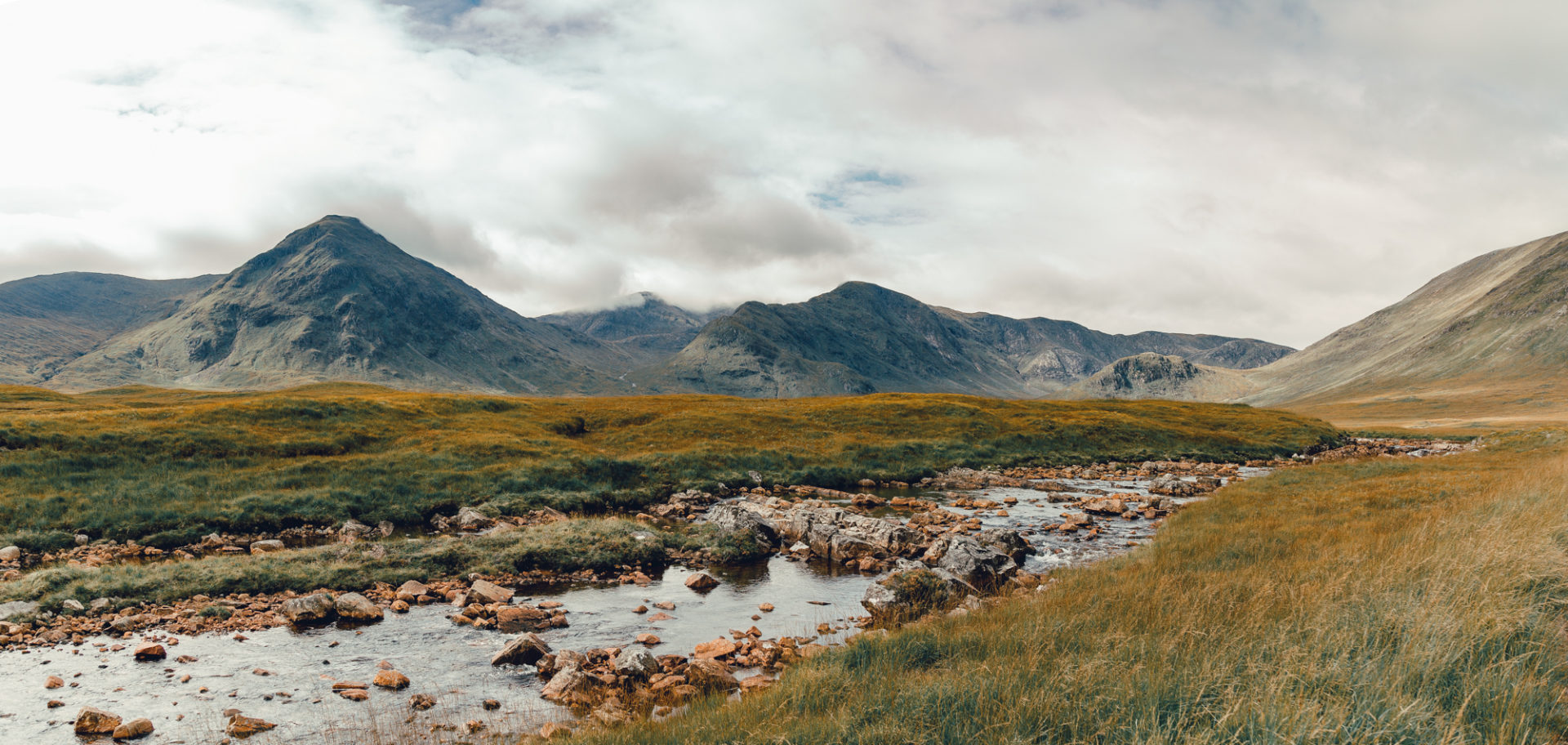 Fluß am Rand des Rannoch Moors